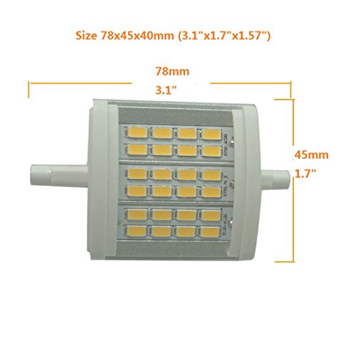 R7S LED Bulb 78mm 3.1" Dimmable 10W Warm Light 3000k AC 120V 1000LM Double Ended J LED Floodlight For 100W Halogen Replacement Lamp (3000k warm light)