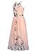Ruiyige Women's Sleeveless Halter Neck Vintage Floral Print Maxi Dress Pink M