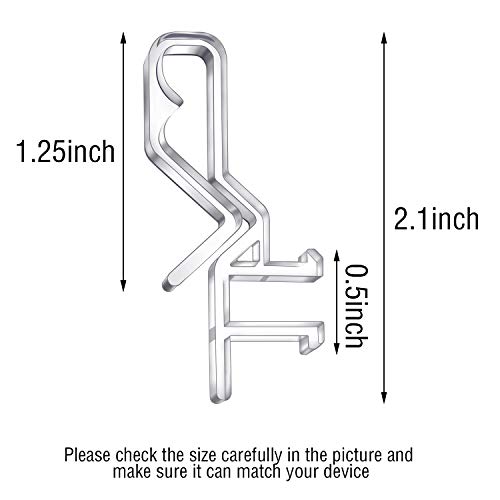 Hidden Valance Clips Clear Plastic Valance Clips for Horizontal Blind