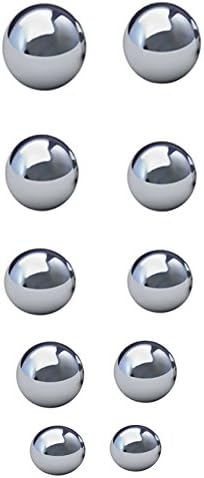 Assorted Coin Ring Making Steel Balls - Set of 10 Balls from1-1/16 to 5/8