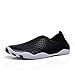 Water Shoes Mens Womens Beach Shoes Swim Shoes Quick-Dry Aqua Socks Pool Shoes for Surf Yoga Water Aerobics(HB.Black)