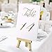 Gorgeous Wedding Table Numbers - Elegant Double Sided Gold Foil Lettering with Head Table Card - 4 x 6 inches and Numbered 1-30 - Perfect for Weddings and Events