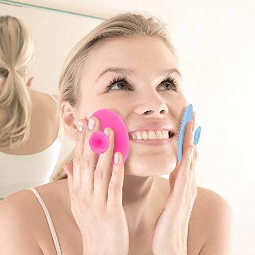 Face Scrubbers Exfoliating Facial Cleansing BrushSoft Silicone Bristle