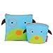 Skip Hop Baby Zoo Little Kid and Toddler 2-Piece Reusable Sandwich and Snack Bag Mealtime Set, Multi Darby Dog