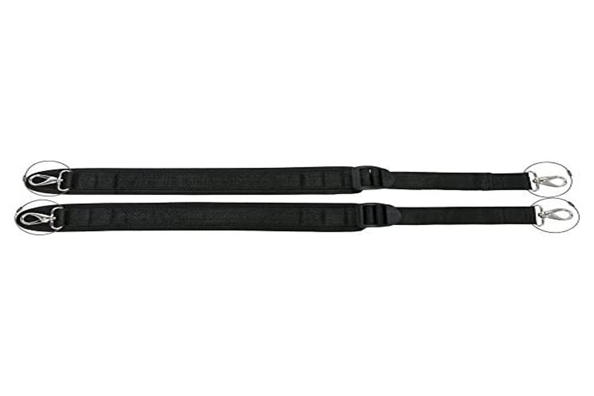 GEWA backpack straps black for Idea, Air violin, viola case, 2 pieces, chrome