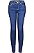 2LUV Women's Stretchy 5 Pocket Dark Denim Skinny JeansÂ