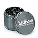 Masterdam Grinders 4-Piece Anodized Aluminum Herb Grinder with Pollen Catcher - Standard 2.2 Inch (Standard (2.2 inch), Gunmetal)
