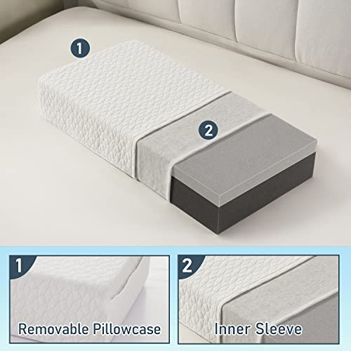 HARBOREST Cooling Cube Pillow Side Sleeper Pillow for Neck and