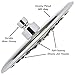 Shower Head Rainfall Luxury Bathroom - 9 Inch Large Overhead Rain Showerhead With High Flow Big Waterfall & Rainshower Heads, 2.5 GPM - Chrome