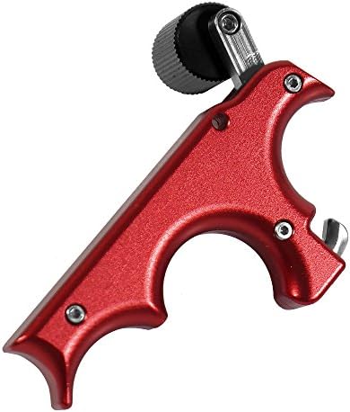 LIVABIT Stainless Red Steel Archery Compound Bow Thumb Trigger Caliper Release