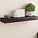 Fasthomegoods WALLNITURE Wall Mountable Floating Shelf with Drawer Black