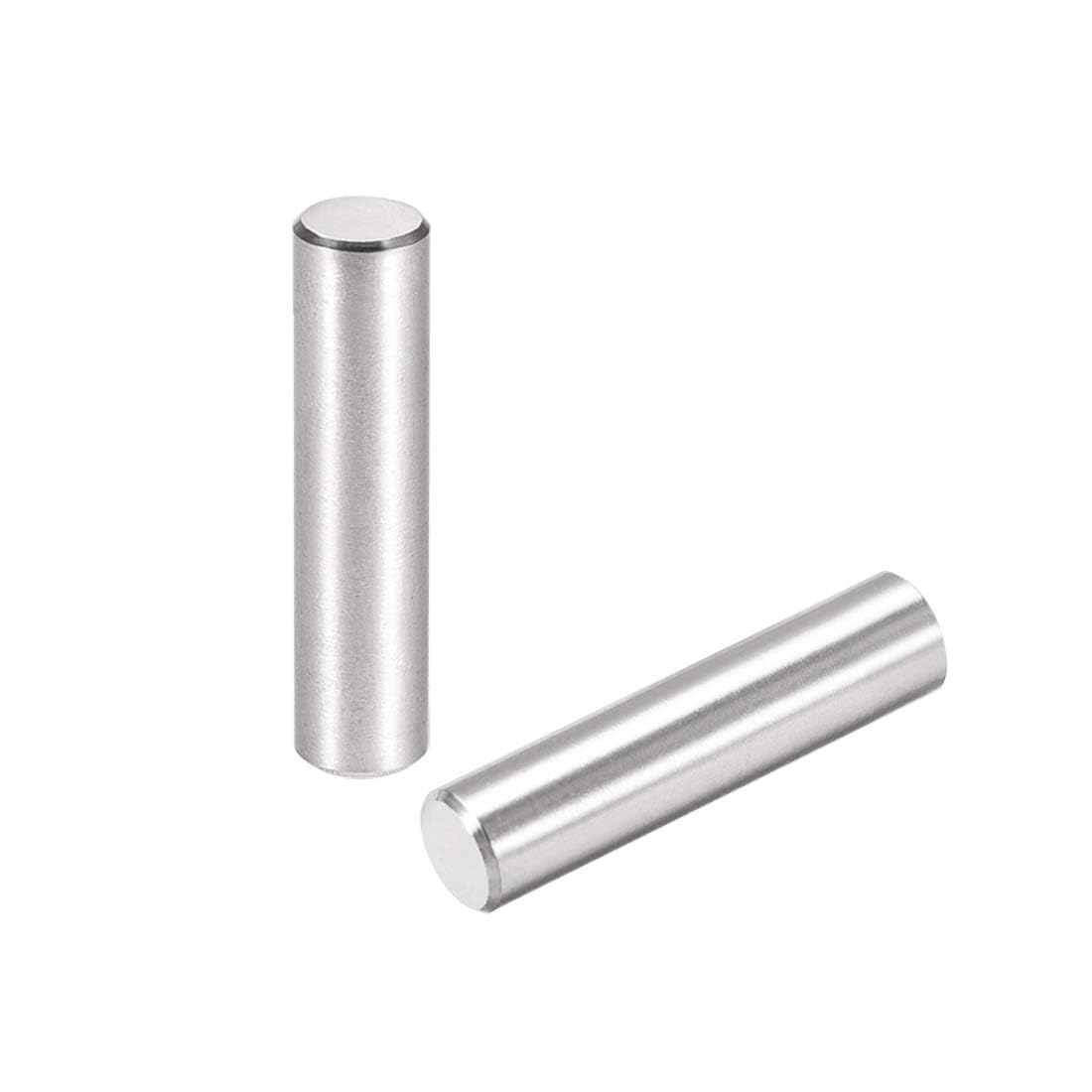 TOP-VIGOR 25Pcs 6mm x 25mm Dowel Pins Shelf Support Pegs, 304 Stainless Steel Cylindrical Shelf Support Pin Fasten Elements Silver Tone