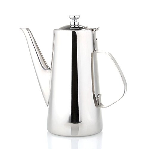 Lautechco Stainless Steel Coffee Hot Water Coffee Pot Espresso Coffee Server (2L)