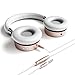 Satechi Aluminum Bluetooth Wireless Headphones with Enhanced Bass 3.5mm Audio-Out Jack - Compatible with iPhone 12 Pro Max/12 Pro/12 Mini/ 12, 2020 iPad Pro, 2020 iPad Air (Rose Gold)