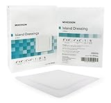 Mckesson Adhesive Island Dressing Mckesson Polypropylene / Rayon 6 X 6 Inch Square White 16-89066 Box Of 25 by McKesson