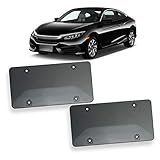 VaygWay Unbreakable Smoked License Plat Cover- Bubble Design License Plate Shields-2Pk Fits US Standard Plates- Novelty Heavy Duty Front and Back