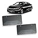 VaygWay Unbreakable Smoked License Plat Cover- Bubble Design License Plate Shields-2Pk Fits US Standard Plates- Novelty Heavy Duty Front and Back