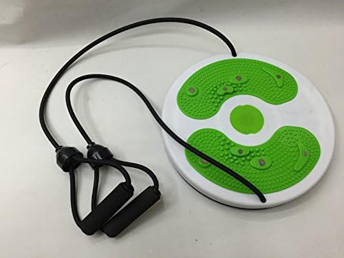 LVEA Figure Twister Twisting Waist Disc Exercise Foot Exercise Fitness Twister Figure Trimmer Magnet Balance Rotating Board (Green)