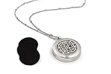 Essential Oil Diffuser Necklace - Aromatherapy Jewelry - Hypoallergenic 316L Surgical Grade Stainless Steel, 20.8