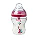 Tommee Tippee Anti-Colic Baby Bottles, Slow Flow Breast-Like Nipple and Unique Anti-Colic Venting System, Purple Pandas (9oz, 2 Count)
