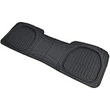 Motor Trend PRO920 Black Premium FlexTough Dep Dish Rear Rubber Mats All-Protection Universal Design for Cars Sedan Truck SUV