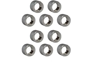 MAJESTIC WATER SPOUTS 1/2" (.5") - 10 Pack - in Inch NPT 316 Stainless Steel Threaded Half Coupling Weld On Pipe Tube Bung Fitting SS for Home Brewing, Automotive, Industrial, Aerospace