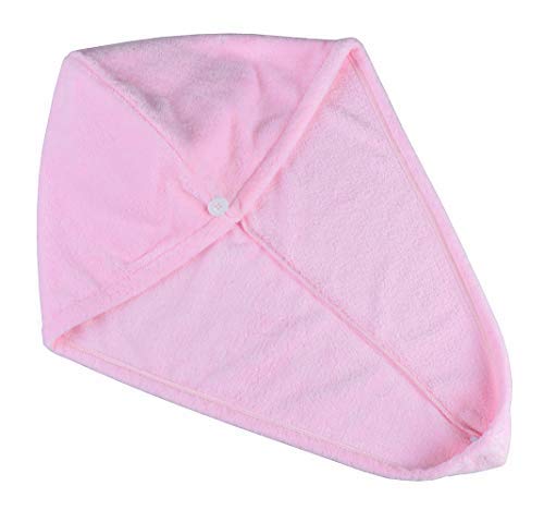 HOPESHINE Hair Drying Towel Twist Microfiber Towels for Hair Turban Wrap Fast Drying Super Soft and Absorbent Great Gift for Women and Girls (Pink) - Thumbnail 7