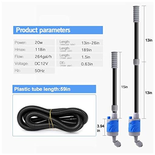 Boxtech Aquarium Gravel Cleaner Electric Automatic Vacuum Water