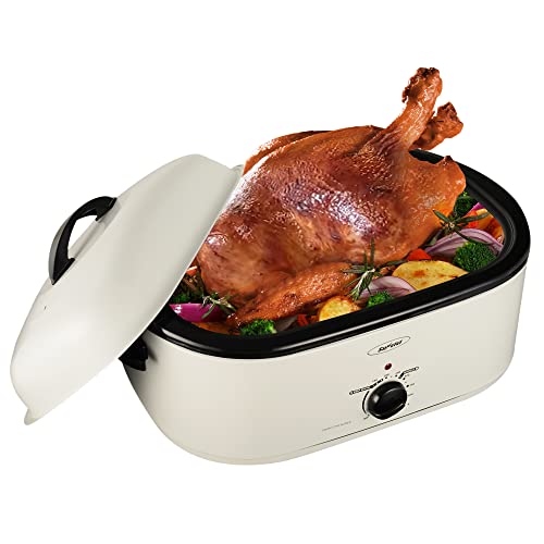 Sunvivi Electric Roaster Oven with SelfBasting Lid, 20Quart Turkey