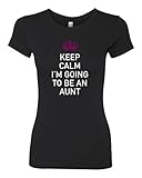 Panoware Women's Keep Calm I'm Going To Be An Aunt T-Shirt