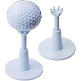 2pcs Adjustable Golf Tees, Unbreakable Rubber Golf Tees for Men and Women, Perfect for Driving Range, Simulator and Indoor or
