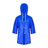 ZDHGLOBAL ZDH Kids Children Rain Poncho Raincoat Portable With Hoods and Sleeves