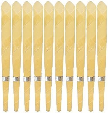 Beeswax Candling Cones 10 Pack -100% Natural Beeswax Candle- Protective Disk Included (10)