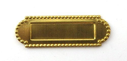 Melody Jane Dolls Houses House Miniature Fittings Door Furniture Brass Mail Slot Letter Box