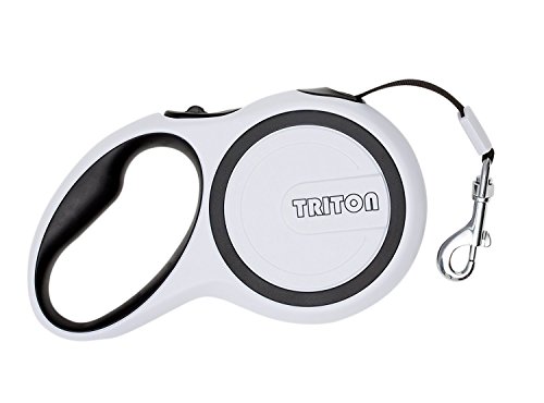 Triton Retractable Dog Leash. Lifetime Replacement Guarantee. Retracts 0-16ft.