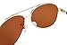 LotFancy Polarized Aviator Sunglasses for Women with Case, UV400 Protection, 61MM, Lightweight Eyewear for Driving Fishing Sports, Brown Lens, Gold Metal Frame
