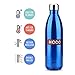 HCCC Vacuum Insulated Water Bottle 17 Oz(500 ml) Keeps Your Drink Hot & Cold Double Wall Stainless Steel(Blue)