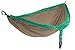 ENO, Eagles Nest Outfitters DoubleNest Lightweight Camping Hammock, 1 to 2 Person, Special Edition Colors, Emerald/Khaki
