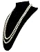 Great Gatsby Faux Pearls Flapper Beads Cluster Long 1920s Necklace 59''(White)