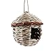 Tenforie Bird House for Outside, Resting Place for Birds, Hanging Natural Grass Bird Nest, Hummingbird House Handcrafted Hut