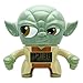 BulbBotz Star Wars 2020206 Yoda Kids Light up Alarm Clock | Green/Brown | Plastic | 3.5 inches Tall | LCD Display | boy Girl | Official