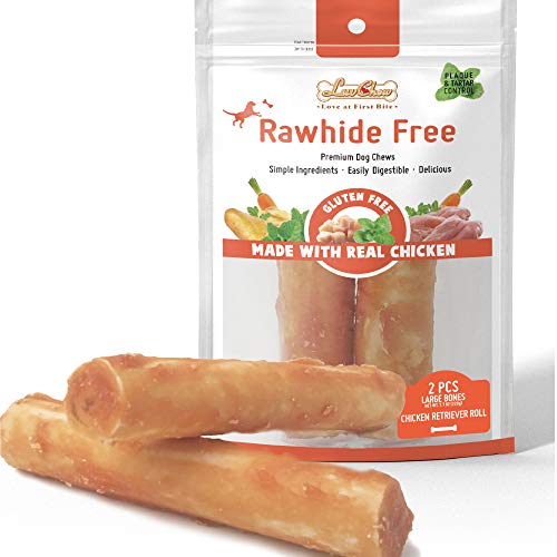 LuvChew Grain Free Rawhide Free Dog Chew Bones LongLasting Chicken