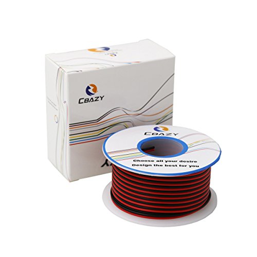 CBAZY™ 20AWG 2pin RED Black wire Hardwire 20ga Hook up Wire Cable Extension Cable 2 Wire 300V 8 Meter /26.2ft - Thumbnail 6