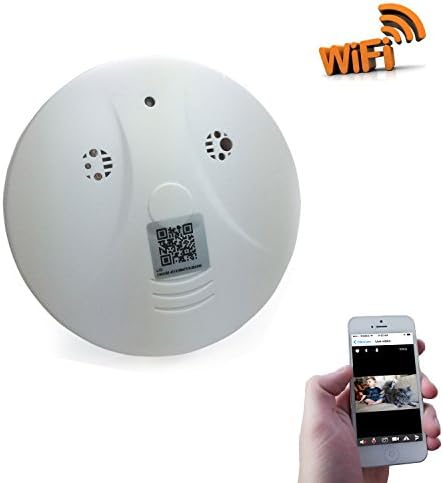 Camclub Wireless Hidden Camera Smoke Detector for Home Surveillance Motion Activated with Remote View APP for iOS and Andriod Phone(Free 8G Micro SD Card)