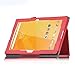 Acer Iconia One 10 B3-A20 case, KuGi Multi-Angle Stand Slim-Book PU Leather Cover Case only fit for for Acer Iconia One 10 B3-A20 tablet (Red)