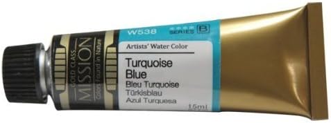 Mission Gold Water Color, 15ml, Turquoise Blue