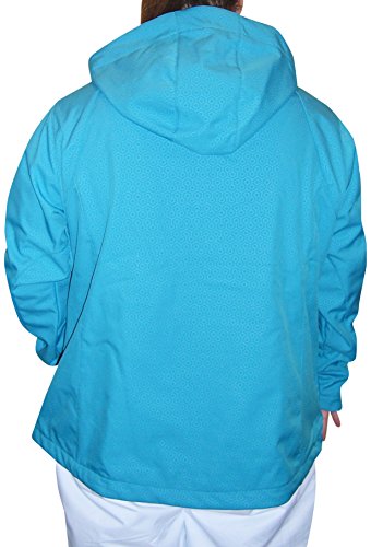 Pulse Womens Plus Size Soft Shell Hooded Jacket (1X (16/18), Blue) - Thumbnail 2