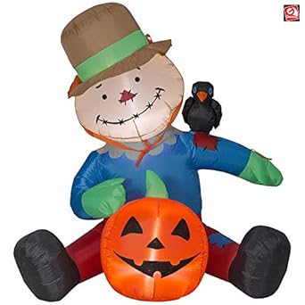 Amazon Com Air Characters 4 Gemmy Airblown Inflatable Scarecrow