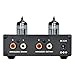 SENUCN-AUDIO Tube-T1 Preamplifier, 6J1 Vacuum Tube Amplifier Buffer Mini Hi-Fi Stereo Preamp with Treble & Bass Tone Control for Home Audio Player