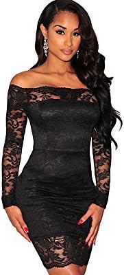 Carolina Dress Vestidos De Fiesta Negros Sexys Cortos Ropa De Moda Para Mujer Elegante Casuales de Encaje VE0045